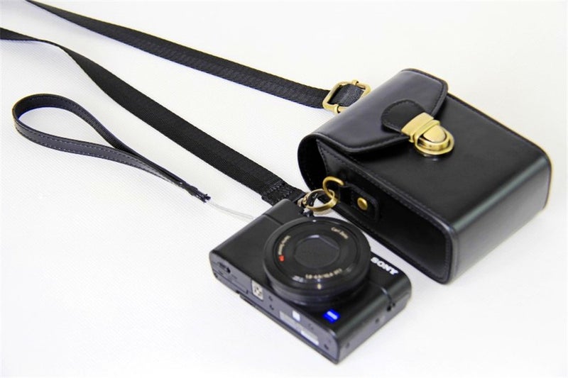 BolinUS Digital Camera Cover Case Bag with Shoulder Strap For Canon Powershot G7X Mark II G1X2 G15 G16 G1X SX700 SX520 SX530 SX170 G10 G11 G12 -Black - Image 4